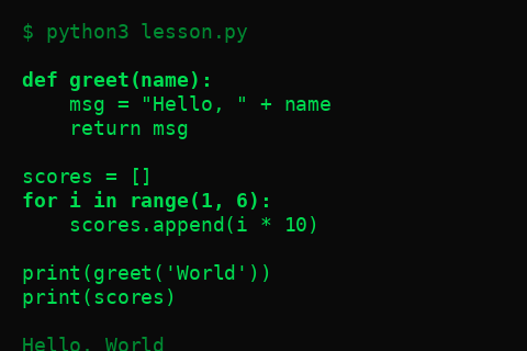 Python terminal